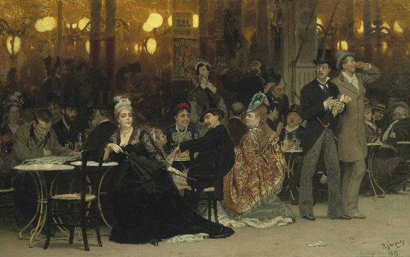 A Parisian Cafe, Ilya Repin